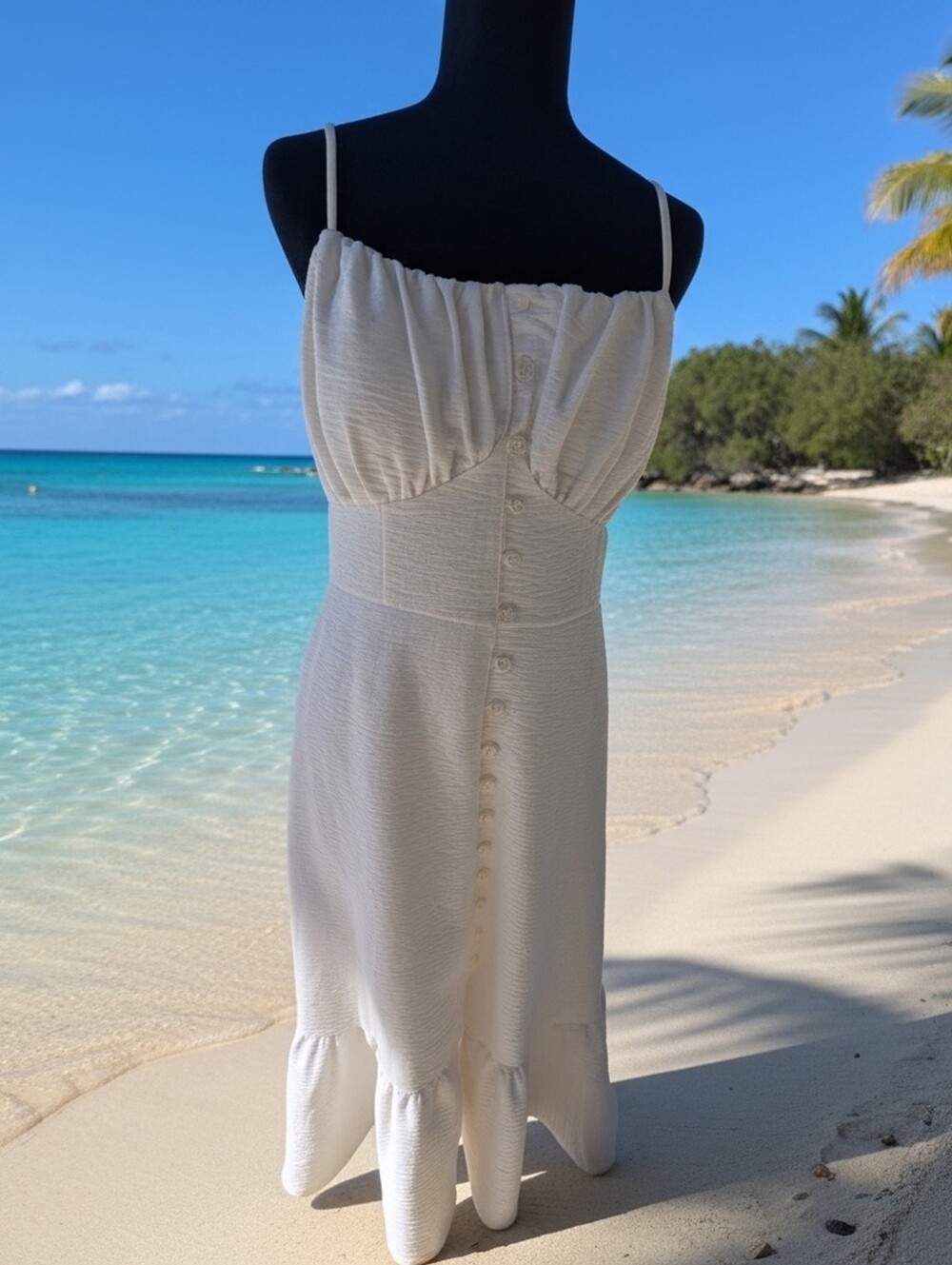 No Boundaries White Maxi Dress (A38)